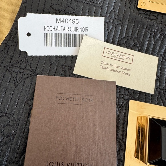 LOUIS VUITTON POCHETTE ALTAIR CUIR CLUTCH - Picture 11 of 11